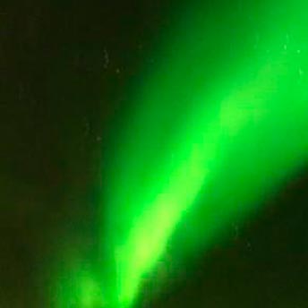 A snapshot of the Aurora Borealis